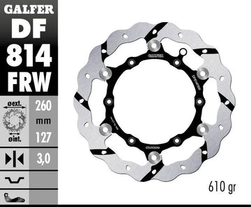 Beta EVO 250 [2012] - floating wave brake disc, grooved – picture 2