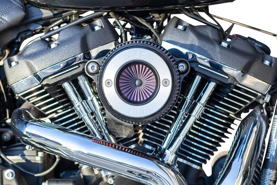 Harley-Davidson FXDR 1868 Softail King 114 [2019] - Air Stinger Stealth Luftfiltersatz – Oberfläche: Schwarz, Verchromt – Bild 2