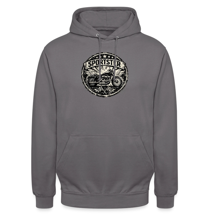 Harley davidson sportster [Hoodie] - Grunge Badge - Chest Print