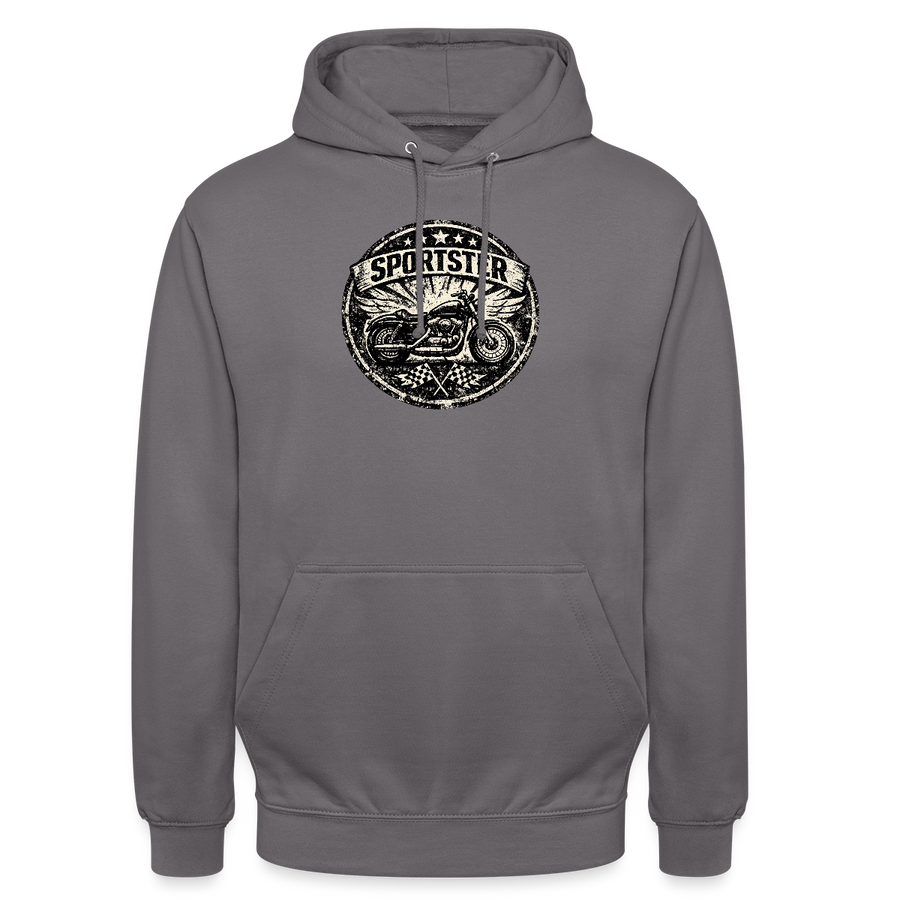 Harley davidson sportster [Hoodie] - Grunge Badge - Chest Print
