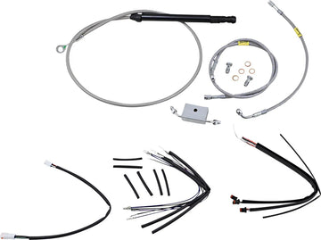 harley davidson flfb [BURLY BRAND] - Handlebar cable and brake line kit for Burly Ape handlebars