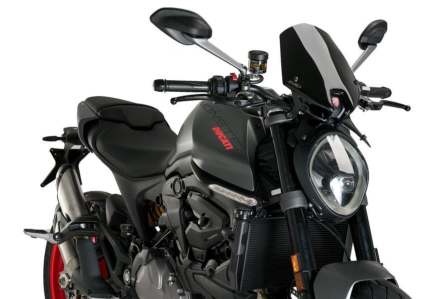 DUCATI MONSTER 937 SP [2024] – New Generation Sport Windschild | Schwarz | PUIG 20712N