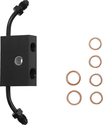 harley davidson flfb [LA CHOPPERS] - Standard Midnight Braided Handlebar Cable/Brake Line Kit - 0