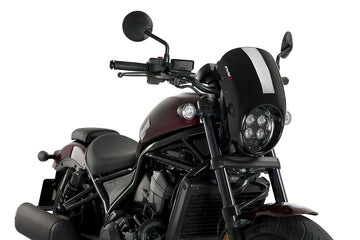 HONDA CMX 1100 REBEL DCT [2025] - PUIG Anarchy lamp cover | Black | PUIG 21090N