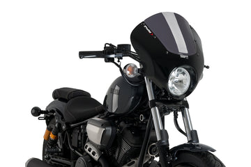 YAMAHA XV 950 R [2020] - Dark Night lamp fairing | Heavily toned | PUIG 21109F
