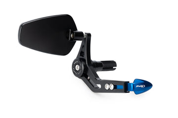 KTM RC 390 [2025] - Brake lever protection with rear view mirror Pro | Blue | PUIG 21440A