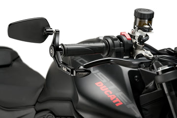 KTM RC 390 [2025] - Brake lever protection with rear view mirror Pro | Black | PUIG 21440N