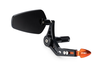 KTM RC 390 [2025] - Brake lever protection with rear view mirror Pro | Orange | PUIG 21440T
