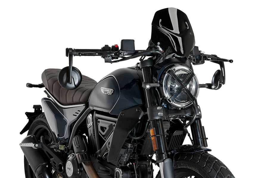 DUCATI SCRAMBLER FULL THROTTLE [2025] - New Generation Sport Windshield | Black | PUIG 21580N