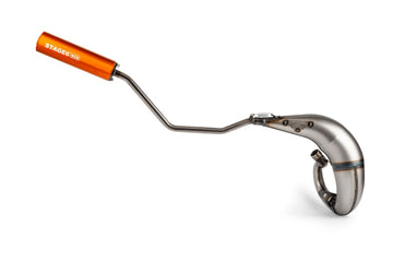 Beta RR Enduro 50 2T - Exhaust Streetrace High Mount CNC orange