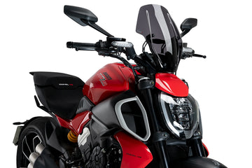 DUCATI DIAVEL V4 [2025] - Verstellbare New Generation Scheibe | Stark getönt | PUIG 21713F