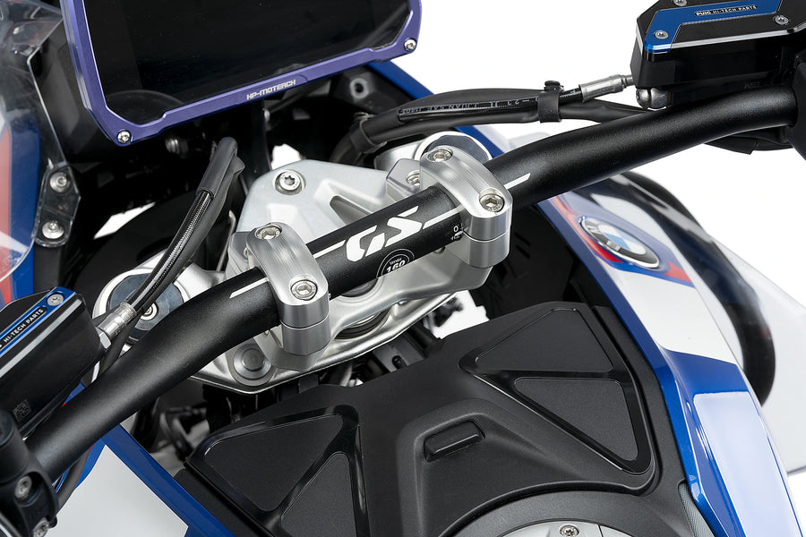 BMW R 1300 GS TROPHY [2025] - Pullback handlebar risers | Silver | PUIG 21882P