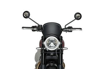 TRIUMPH SCRAMBLER 1200X [2025] - PUIG ABS front panel | Matt black | PUIG 22223J