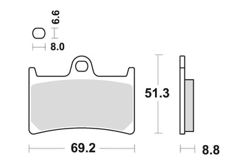 YAMAHA FZS 600 [1998-2003] - Dual Sinter brake pads