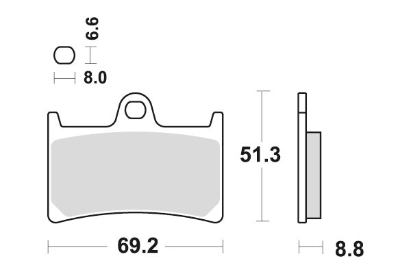 YAMAHA FZ 1 S FAZER [2006-2015] - Dual Sinter brake pads