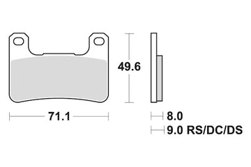 SUZUKI GSX R 750 [2004-2010] - Dual Sinter brake pads