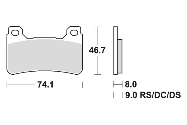 HONDA VFR 800 X CROSSRUNNER [2015-2016] - Dual Sinter brake pads