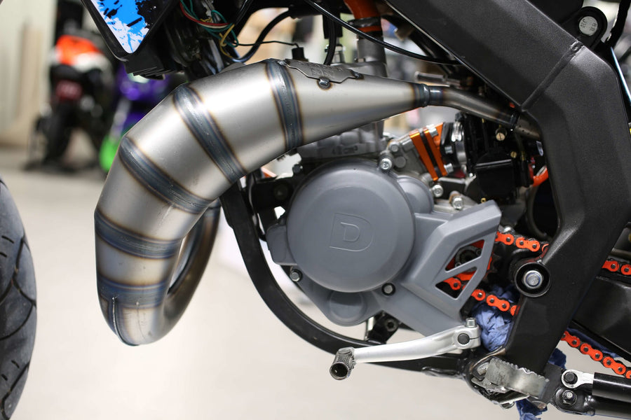 Derbi Senda R X-Treme Enduro '05 - '10 50 2T D50B0 - exhaust 70cc red black