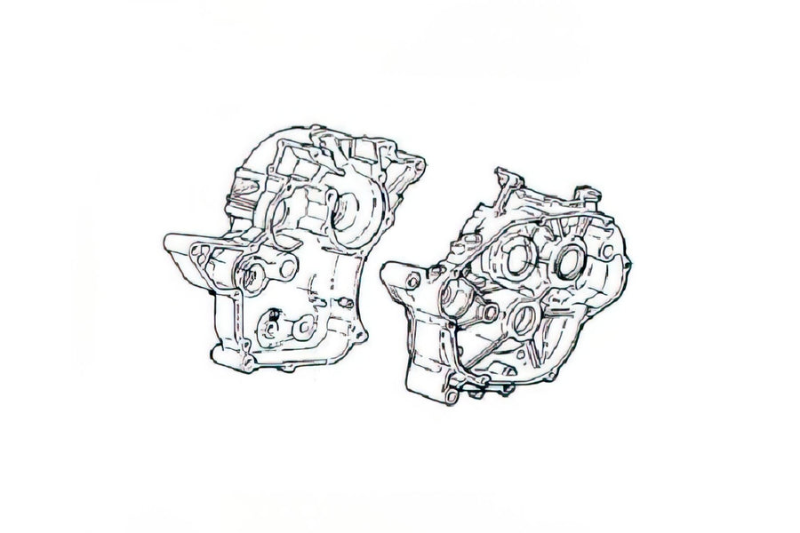 Fantic XE 50 2T - engine housing original spare part