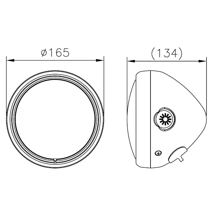 Yamaha XSR 900 – LED headlight Horizon 5¾ inches