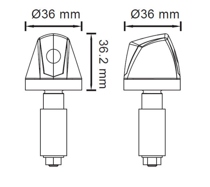 Triumph Street Twin 900 – Knight LED bar end indicators pair