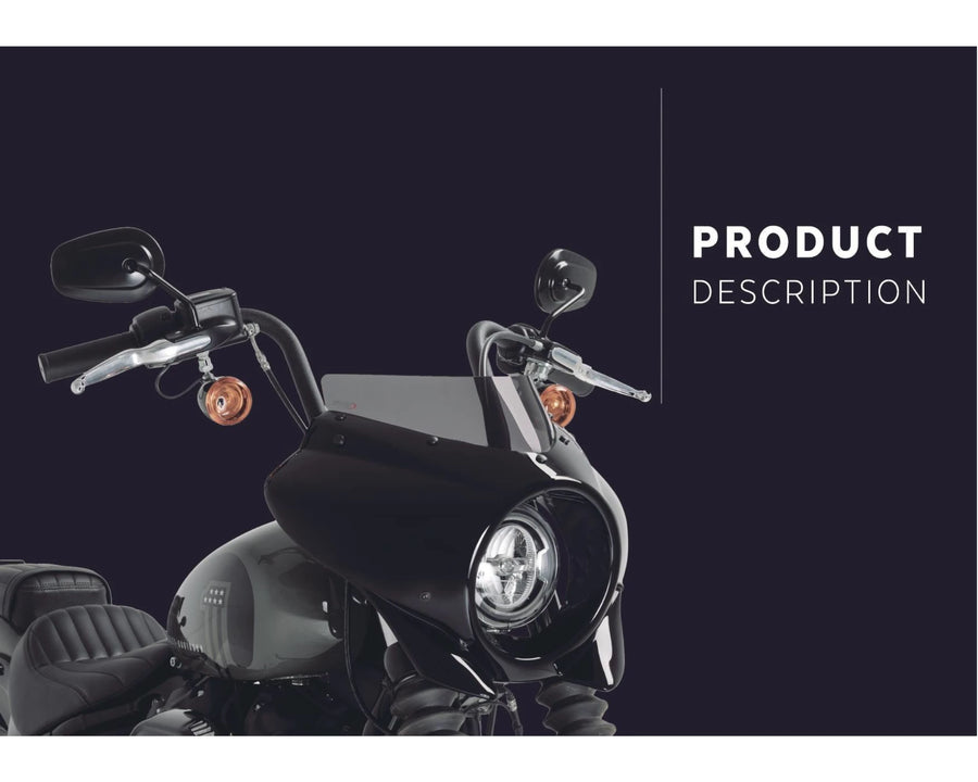 HARLEY DAVIDSON SOFTAIL STREET BOB FXBB [2019] – Mirage – Heavily tinted