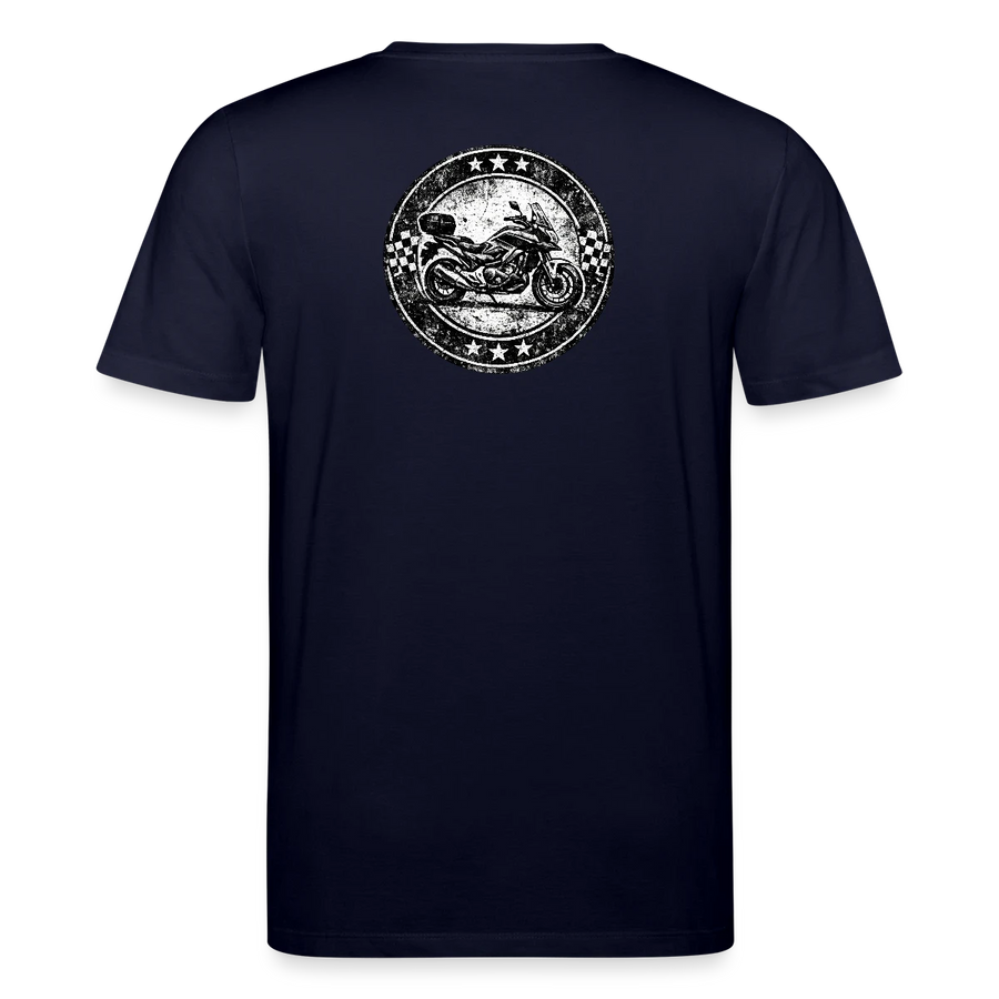 Honda nc 700 [T-Shirt] - Grunge Badge - Back Print