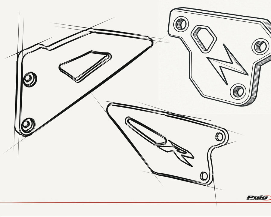KTM 990 DUKE R [2025] – Heel Plates – Black