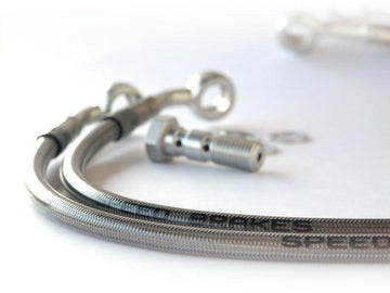 BMW R 1100 GS [Tecnium] - Aviation brake hose stainless steel/silver connection