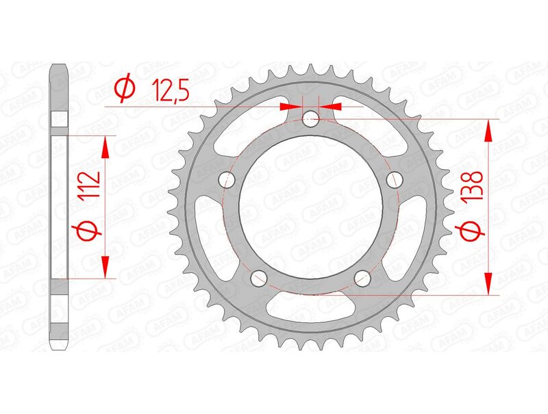 Honda NC 750 X DCT ABS RC90 [2021-2026] - Kettenkit 520XMR3 17/41 Standard - Standard Kettenrad