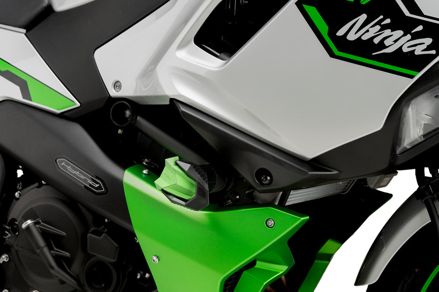 KAWASAKI NINJA 7 HYBRID [2025] – Crash Pads R19 – Black