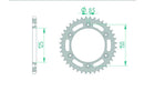 Ktm 790 DUKE ABS L A2 [2018-2020] - Chain kit 520 XSR4 - 16/41-116 - Standard sprocket steel