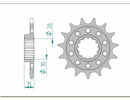 BMW HP 4 Race ABS (0 E 31) [2017-2020] - Kettenkit 520 XHR4 - 17/45-118 - Standard Kettenrad Alu