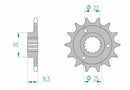 DUCATI 999 [2003-2006] - Kettenkit 525 XHR4 - 15/36-96 - Standard Kettenrad Stahl