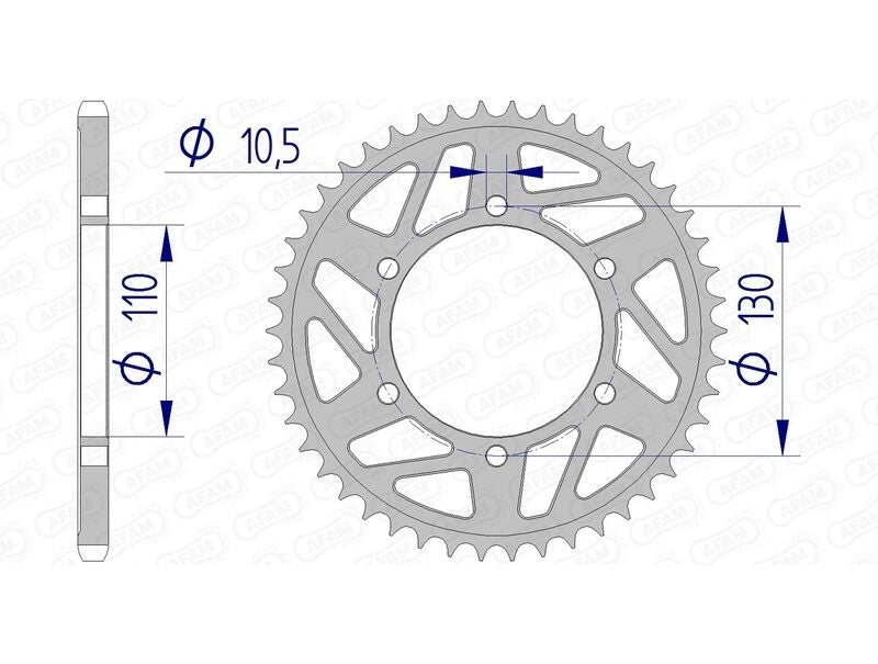 Suzuki GSX-S 950 A 2 ABS [2022-2025] - Kettenkit 520 XHR4 - 17/44-116 - Standard Kettenrad Alu
