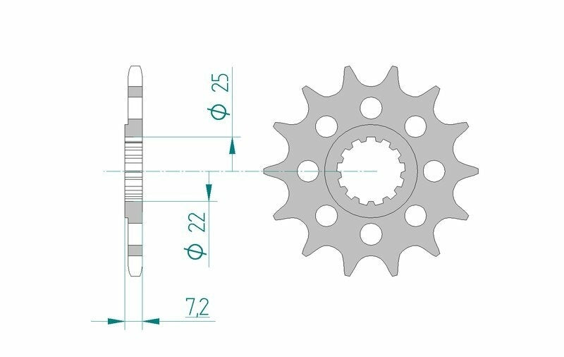 Suzuki GSX-S 950 ABS [2022-2026] - Kettenkit 520 XHR4 - 17/44-116 - Standard Kettenrad Alu