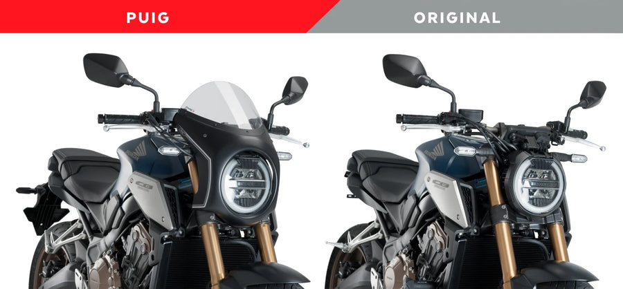 HONDA CB 650 R NEO SPORTS CAFE [2023] – Retro windshield – heavily tinted