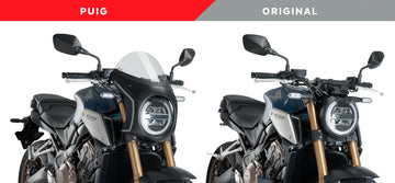 HONDA CB 650 R NEO SPORTS CAFE [2023] – Retro fairing screen – Transparent - 0