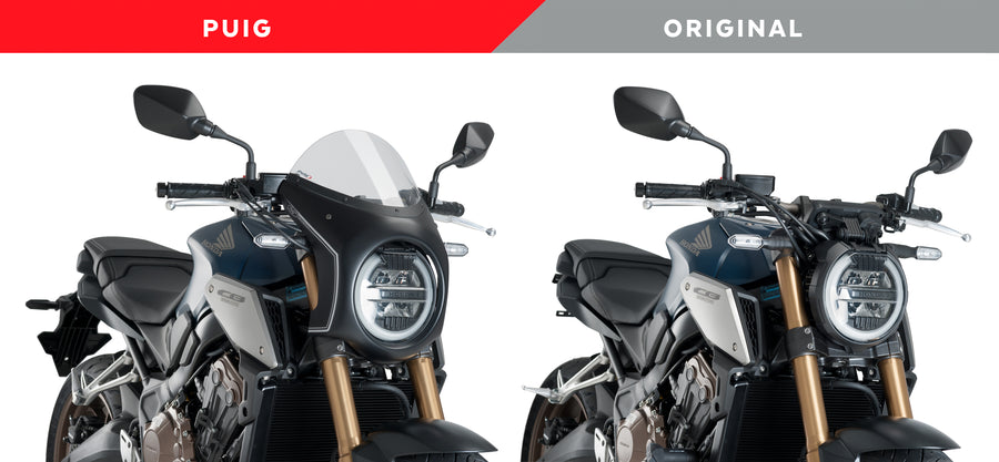 HONDA CB 650 R NEO SPORTS CAFE [2023] – Retro fairing screen – Transparent