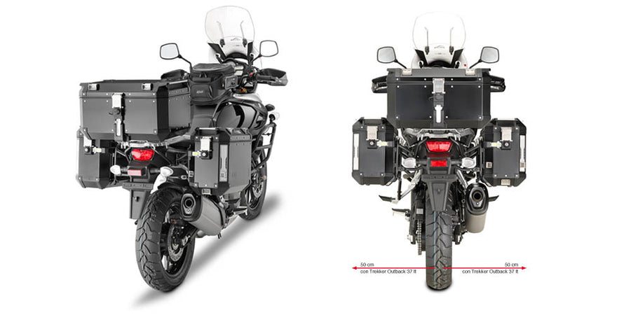 SUZUKI DL 1000 V STROM [2017-2018] - Tubular Pannier Holder for Trekker Outback