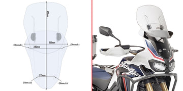 HONDA CRF 1000 L AFRICA TW [2018-2019] - Specific sliding windshield
