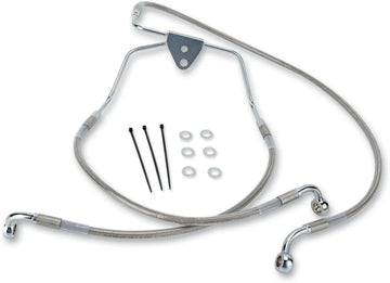 harley davidson flhtcui [DRAG SPECIALTIES] - Stainless steel extended brake line kit