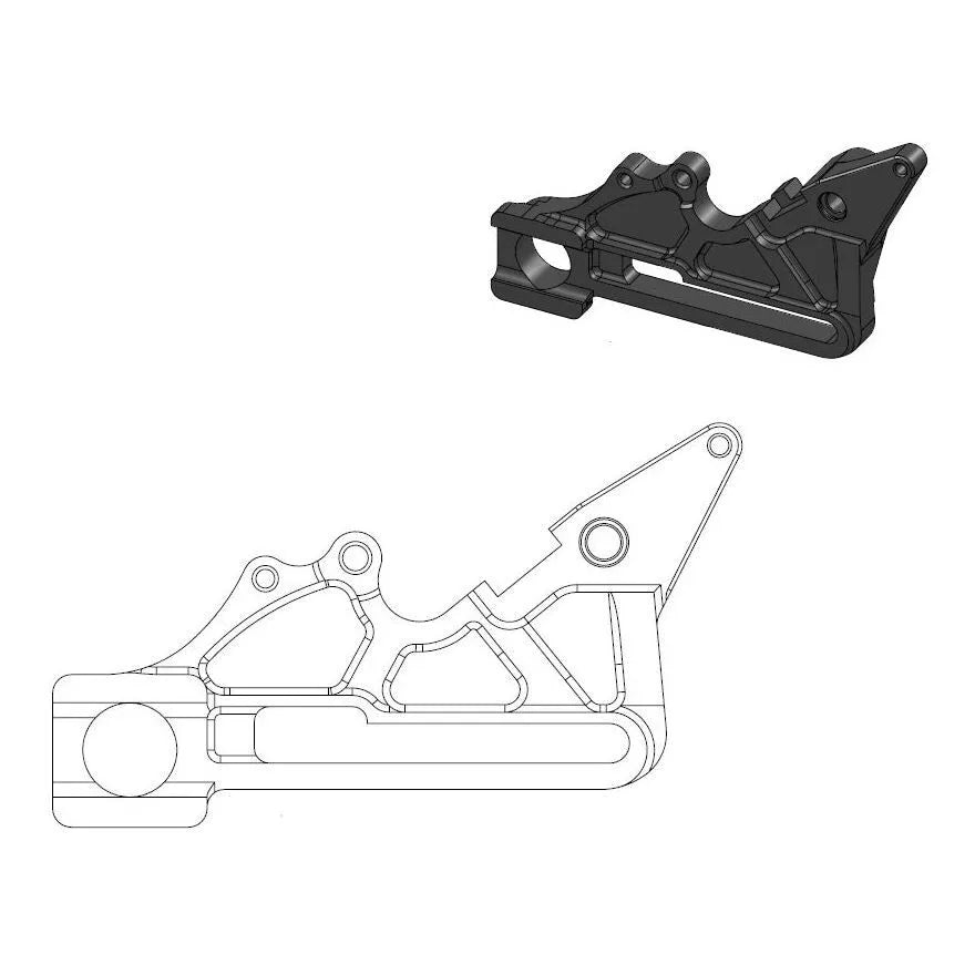 Gas EX 250 [2024] - Versatzhalterung für OEM-Bremssattel – Bild 1