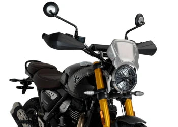 TRIUMPH SCRAMBLER 400X [2025] – Retro fairing screen – Transparent