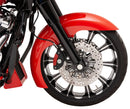 harley davidson dyna [KLOCK WERKS] - Hugger Series front fender with mounting blocks for Softail/Dyna-3