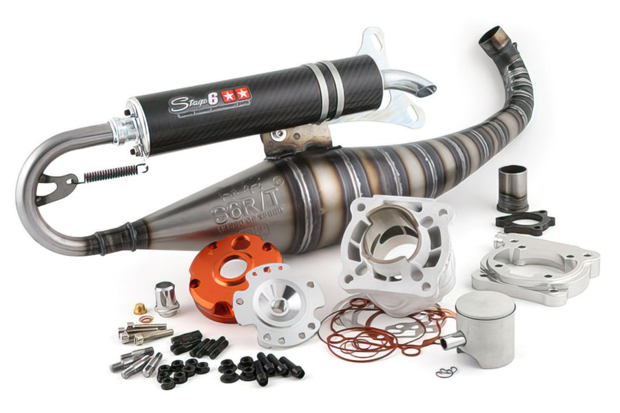 MBK Nitro 50 2T LC CAT [2004–] - Motorpack Zylinderkit Auspuff R/T 70ccm