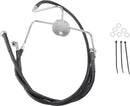 harley davidson flhr [DRAG SPECIALTIES] - Extended Black Vinyl Brake Line Kit-1