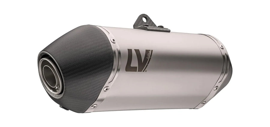 cf moto 450 [LEOVINCE] – LV-14 stainless steel rear silencer