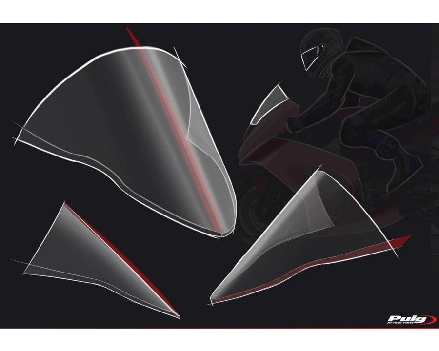 KAWASAKI ZX-10RR NINJA PERFORMANCE [2018] – R-Racer screen – heavily tinted