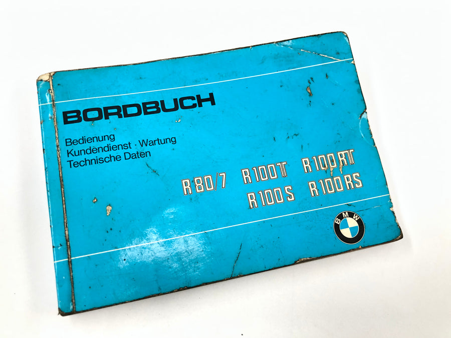 BMW R 100 S - Board book manual operating instructions